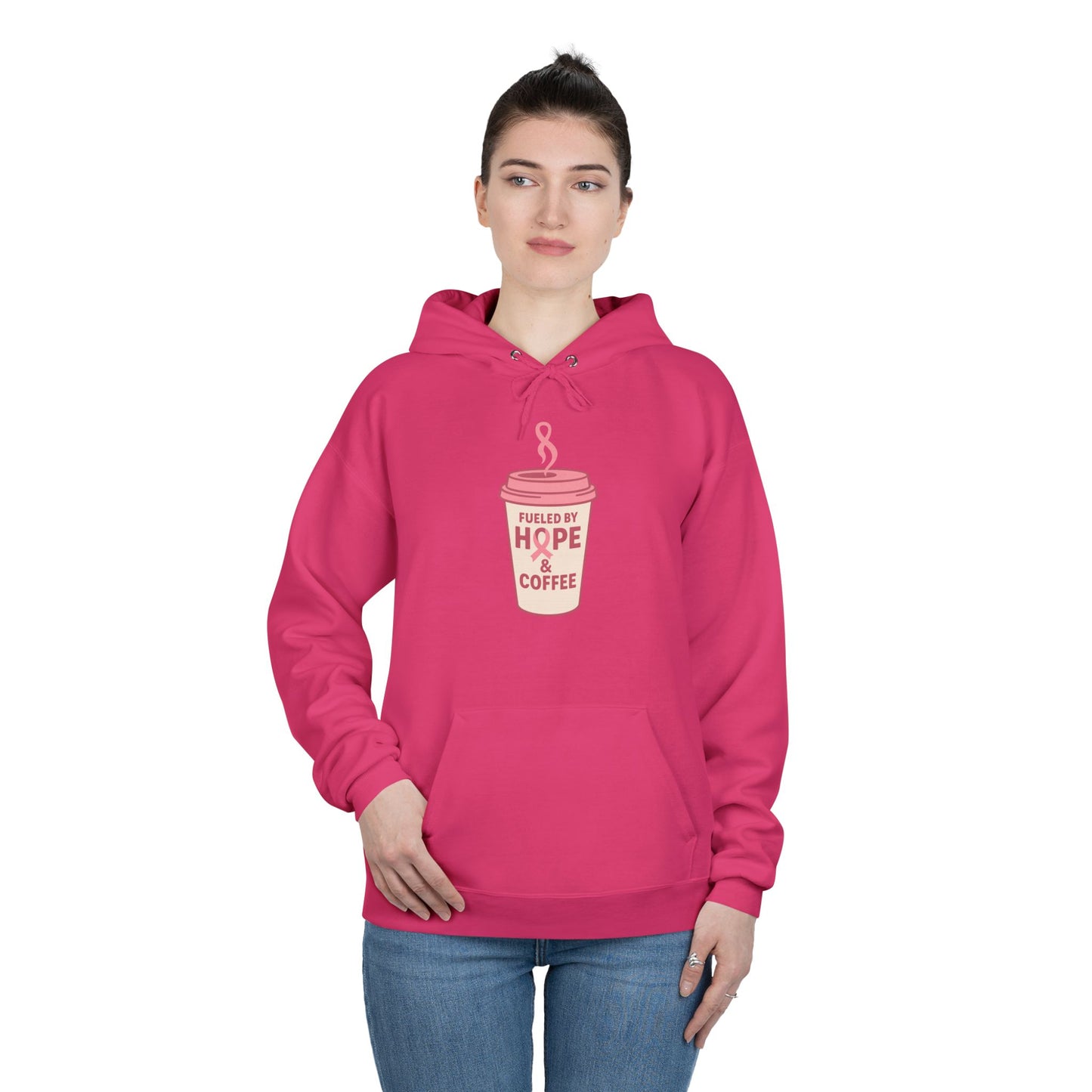 Fueled by Hope & Coffee | Cozy Hoodie for Coffee Lovers