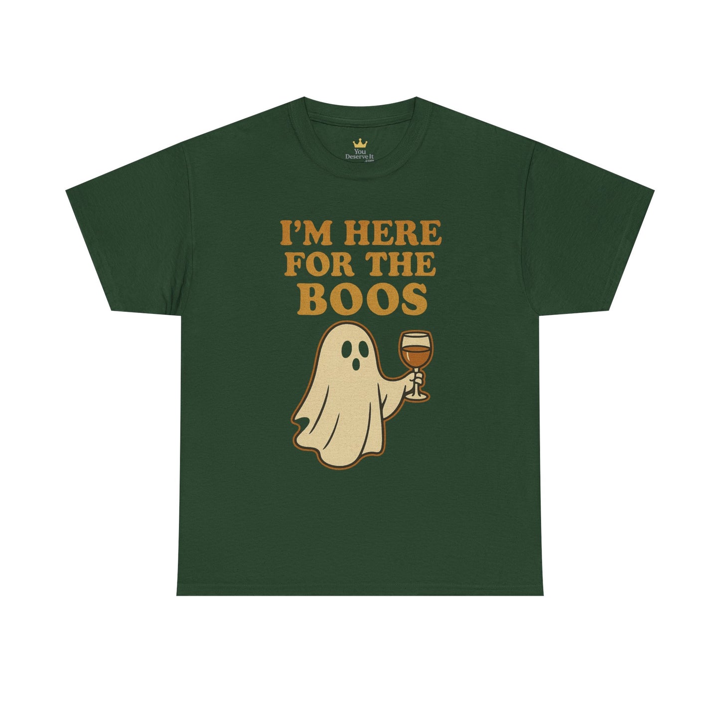 I'm Here for the Boos | Funny Halloween Wine Shirt