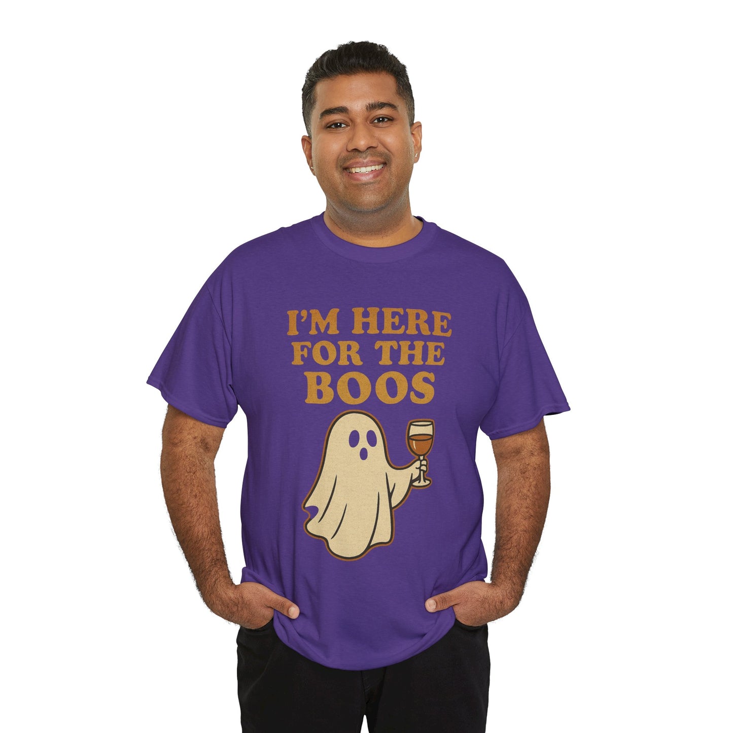 I'm Here for the Boos | Funny Halloween Wine Shirt