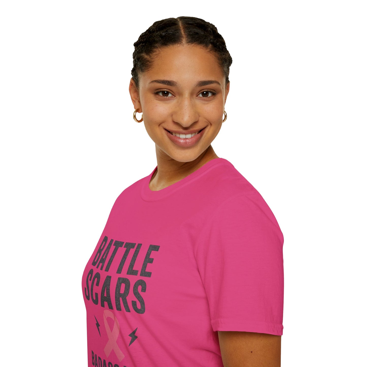 Battle Scars & Badass Vibes | Breast Cancer Warrior Tee