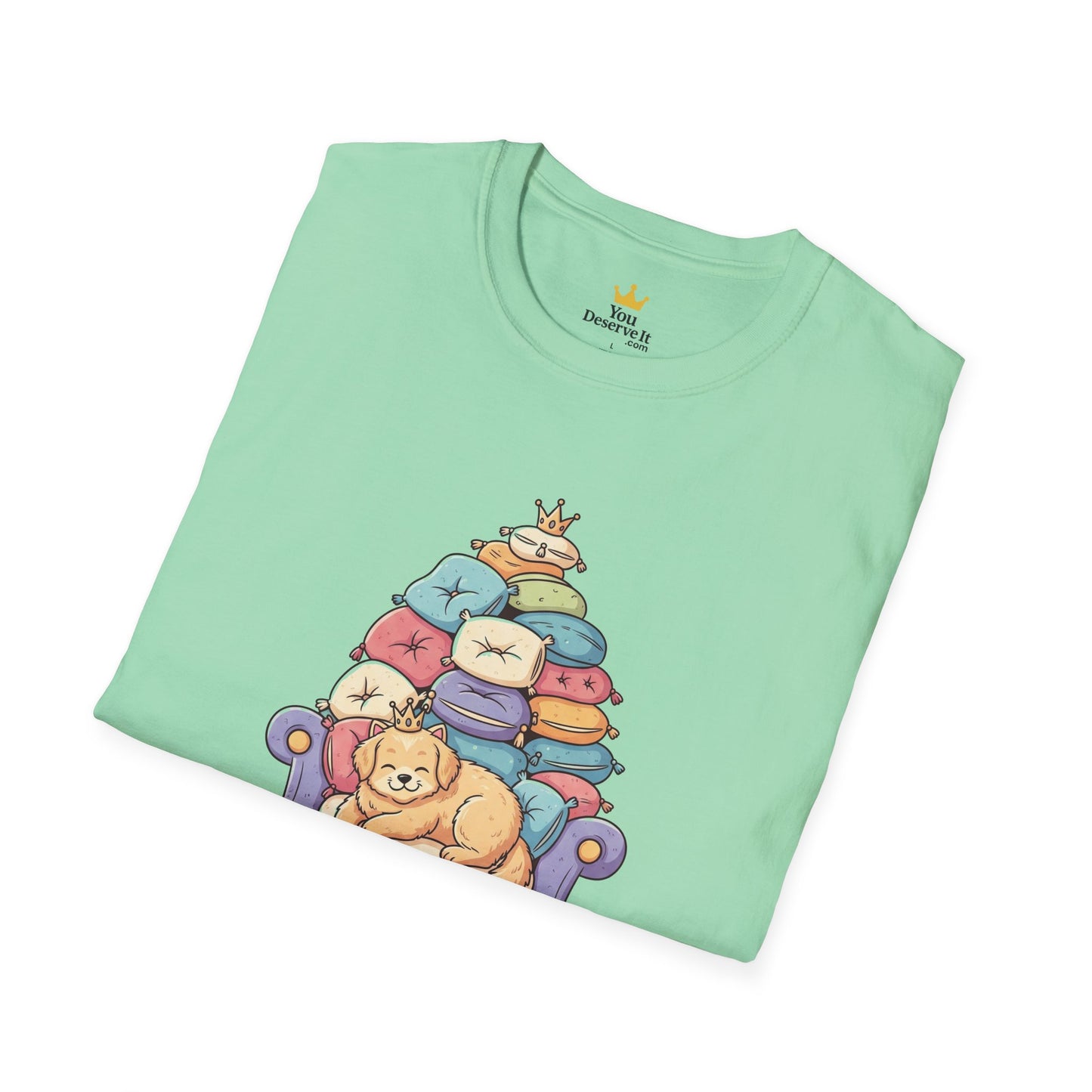 Couch Commander T-Shirt, Funny Pet Lover Tee, Dog Themed Gift, Cozy Everyday Shirt, Humorous Animal Apparel, Relaxation Top