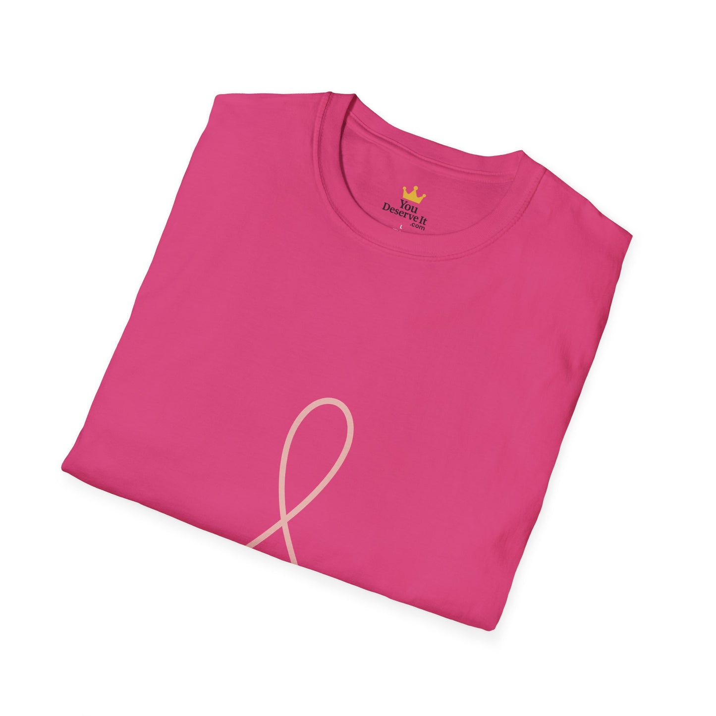 Minimalist Pink Ribbon Dot Shirt | Breast Cancer Awareness Tee with Subtle Symbol