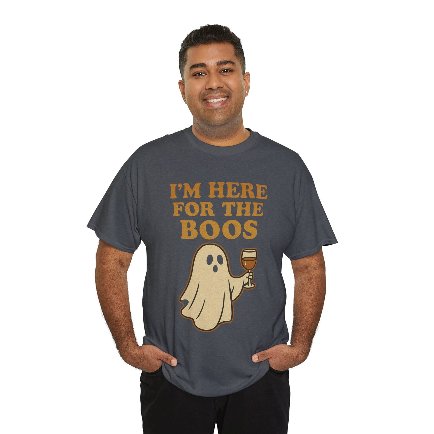 I'm Here for the Boos | Funny Halloween Wine Shirt