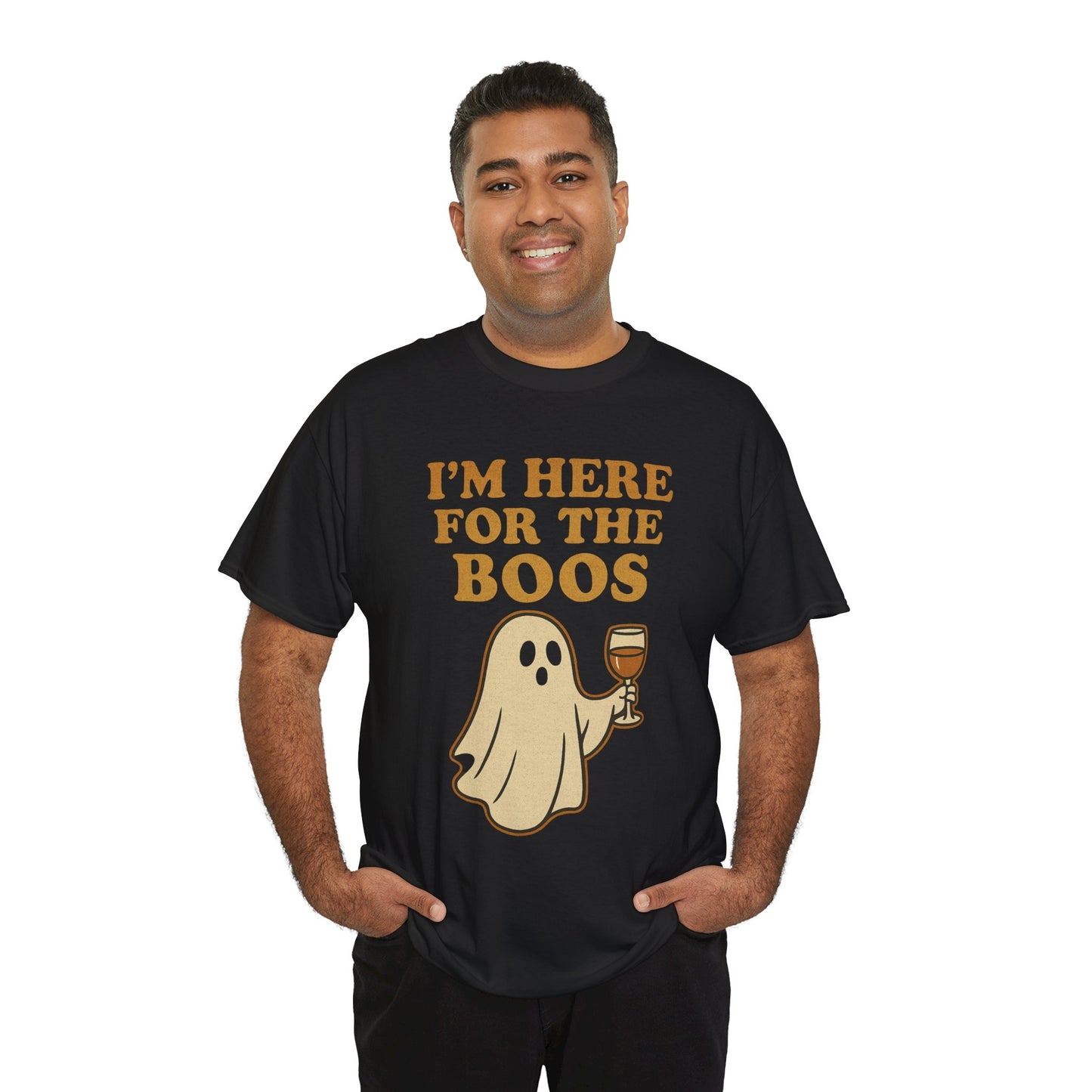 I'm Here for the Boos | Funny Halloween Wine Shirt