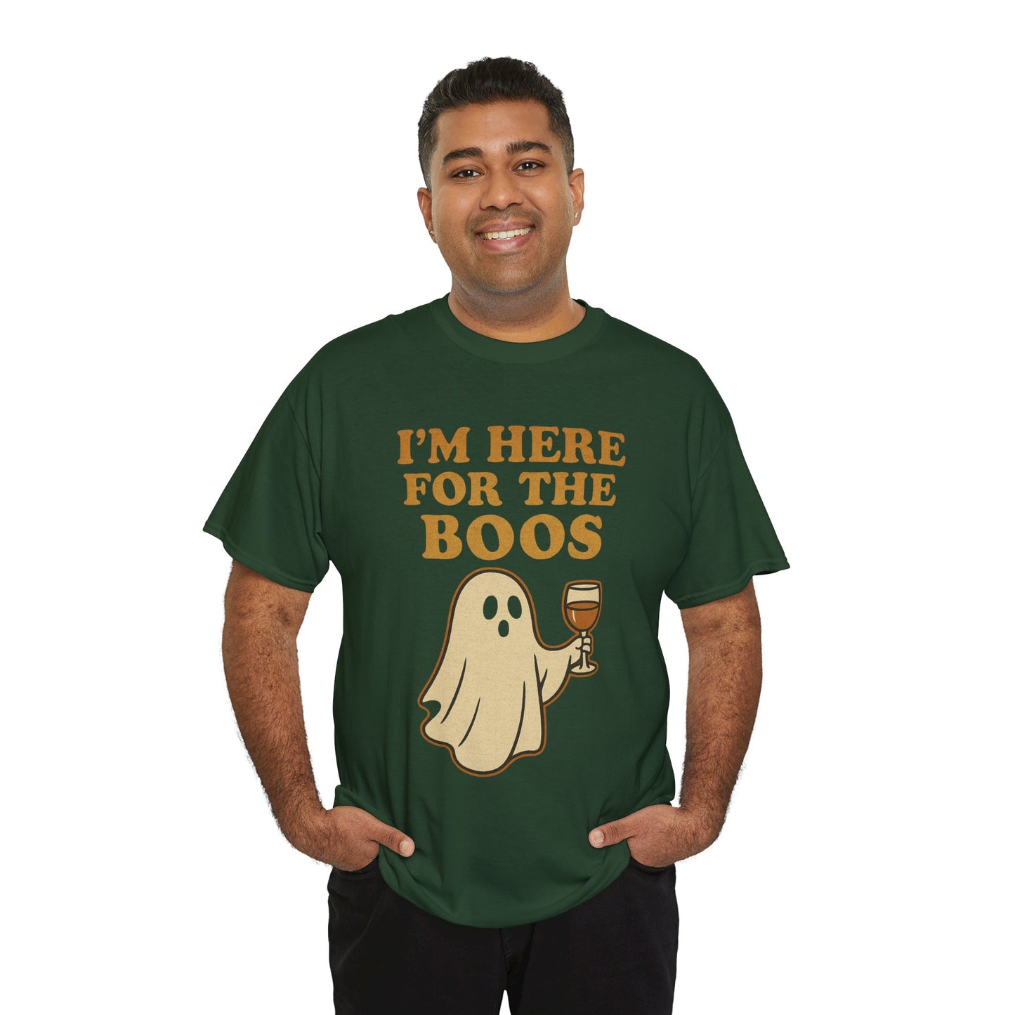 I'm Here for the Boos | Funny Halloween Wine Shirt