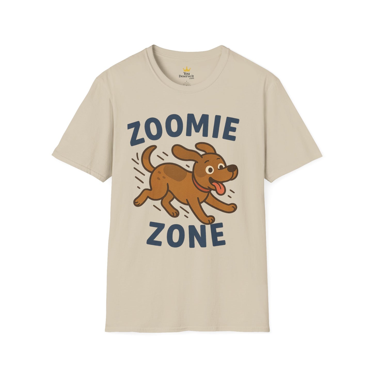 Unisex Dog Lover T-Shirt, Zoomie Zone Tee, Cute Pet Shirt, Funny Animal Humor Top, Gifts for Dog Owners, Playful Canine Apparel