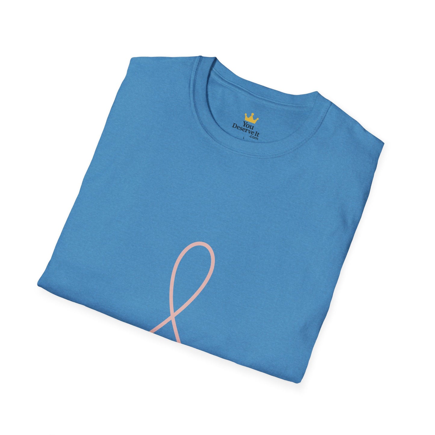 Minimalist Pink Ribbon Dot Shirt | Breast Cancer Awareness Tee with Subtle Symbol
