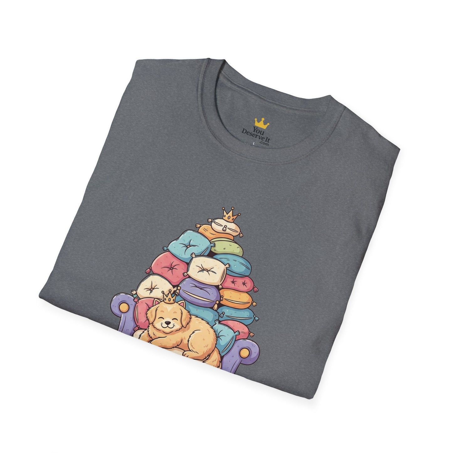 Couch Commander T-Shirt, Funny Pet Lover Tee, Dog Themed Gift, Cozy Everyday Shirt, Humorous Animal Apparel, Relaxation Top