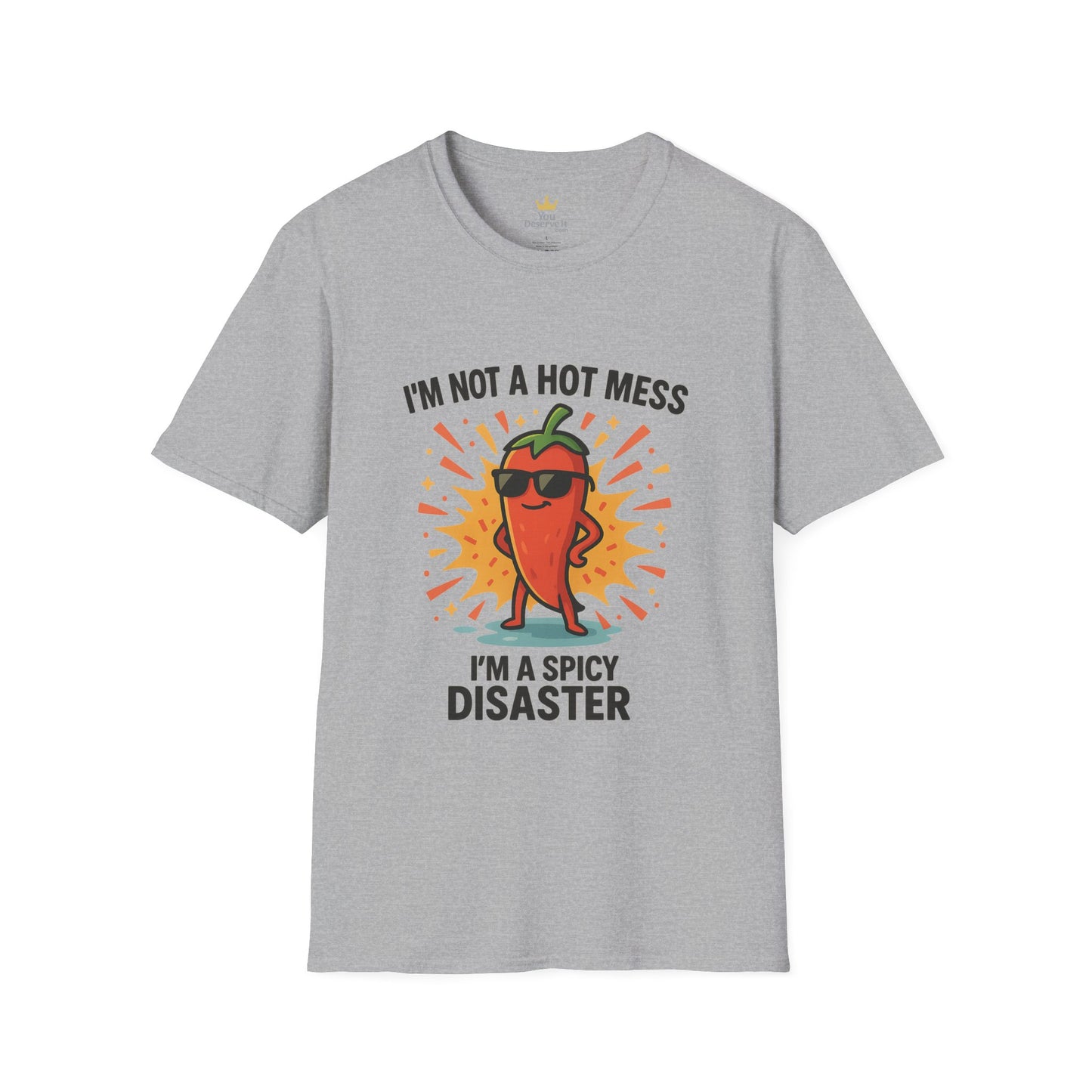 Spicy Disaster T-Shirt - Funny Unisex Tee, Gift for Friends, Casual Wear, Humorous Apparel, Birthday Gift, Summer Vibes