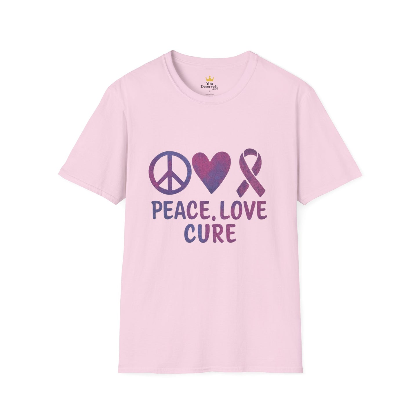 Peace Love Cure Shirt | Breast Cancer Awareness Tee | Support, Strength, and Hope