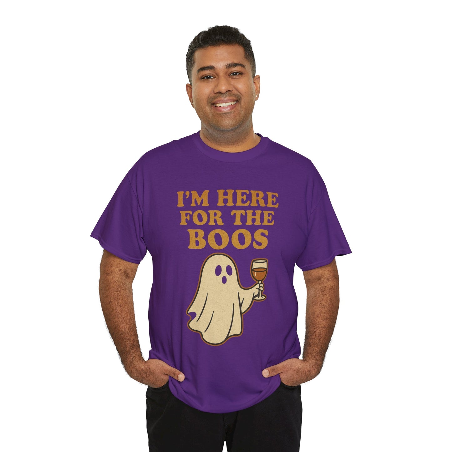 I'm Here for the Boos | Funny Halloween Wine Shirt