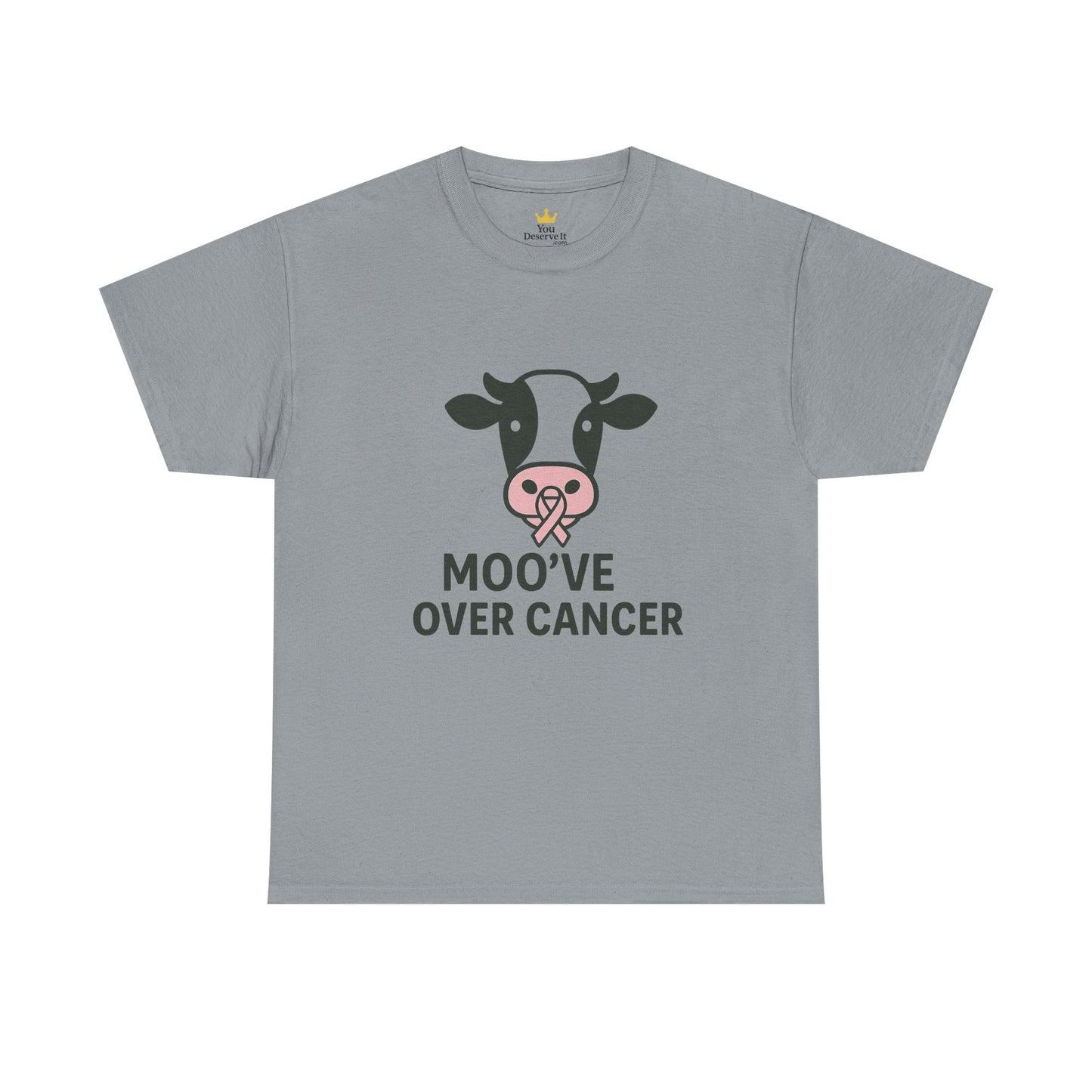 Moo've Over Cancer | Breast Cancer Awareness Cow Tee