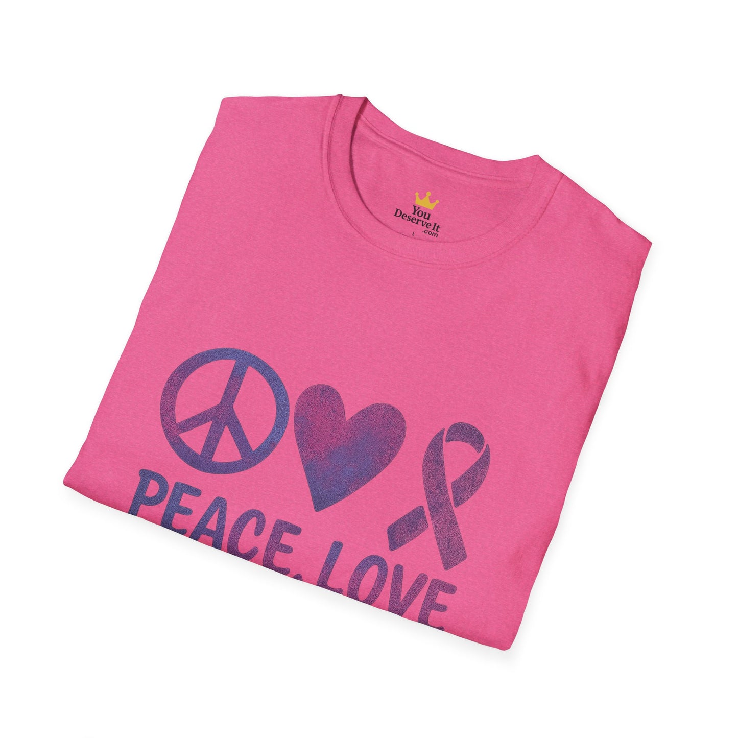Peace Love Cure Shirt | Breast Cancer Awareness Tee | Support, Strength, and Hope