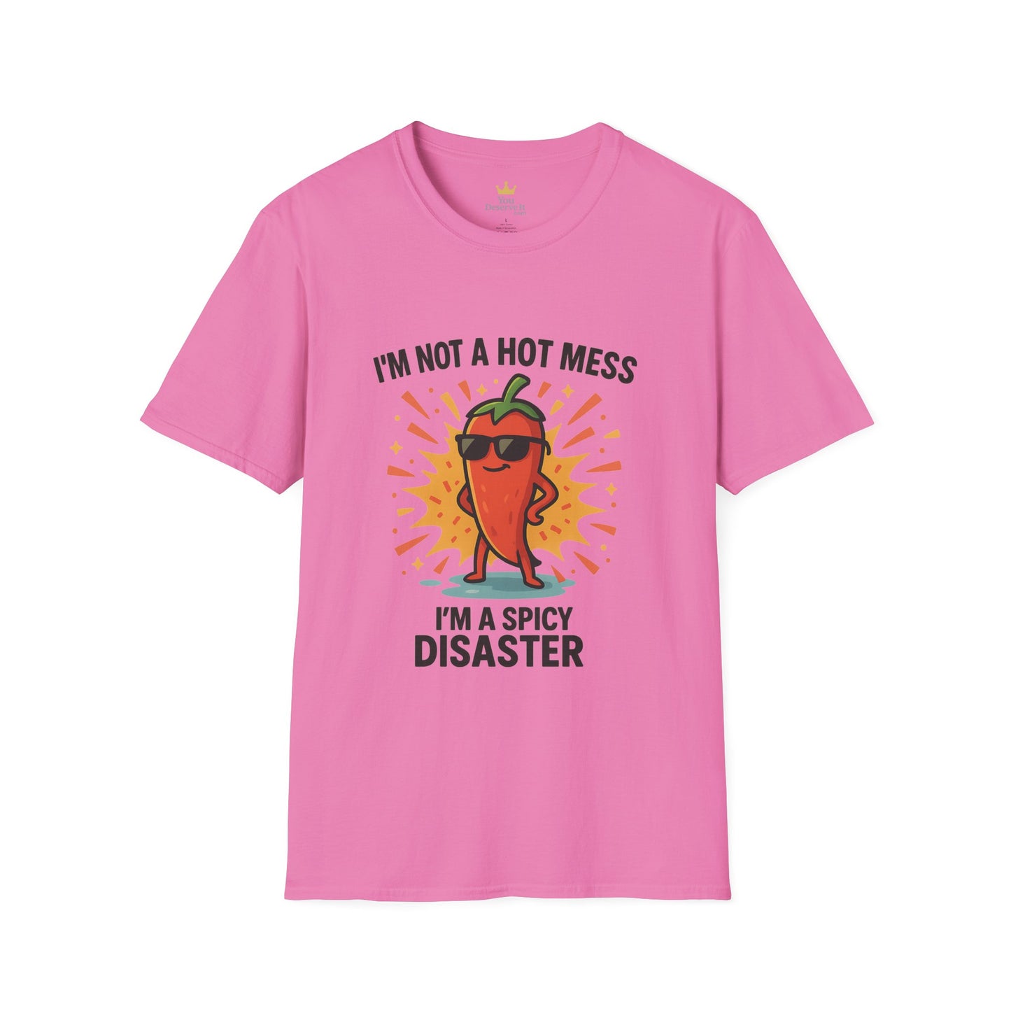 Spicy Disaster T-Shirt - Funny Unisex Tee, Gift for Friends, Casual Wear, Humorous Apparel, Birthday Gift, Summer Vibes