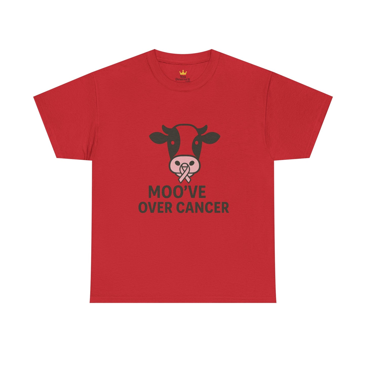 Moo've Over Cancer | Breast Cancer Awareness Cow Tee