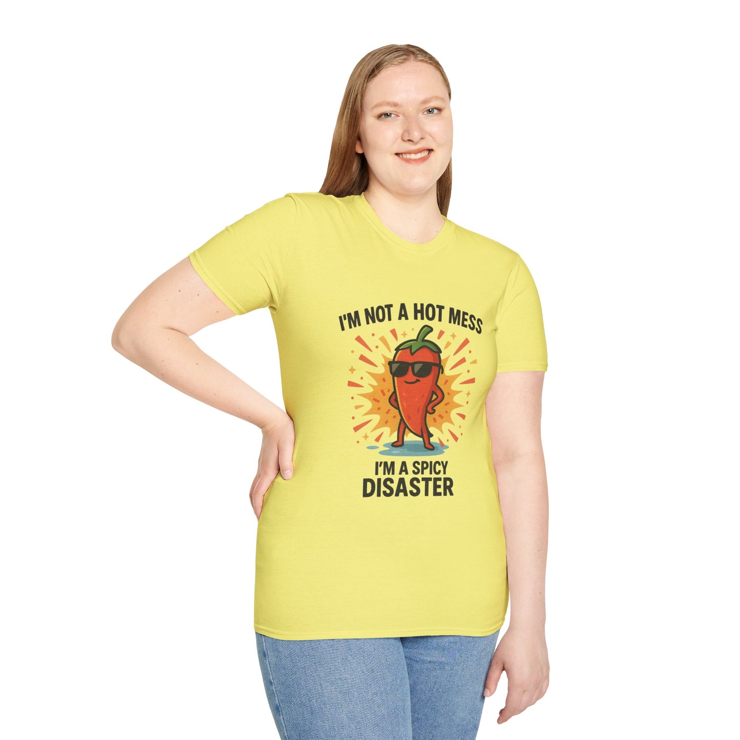 Spicy Disaster T-Shirt - Funny Unisex Tee, Gift for Friends, Casual Wear, Humorous Apparel, Birthday Gift, Summer Vibes