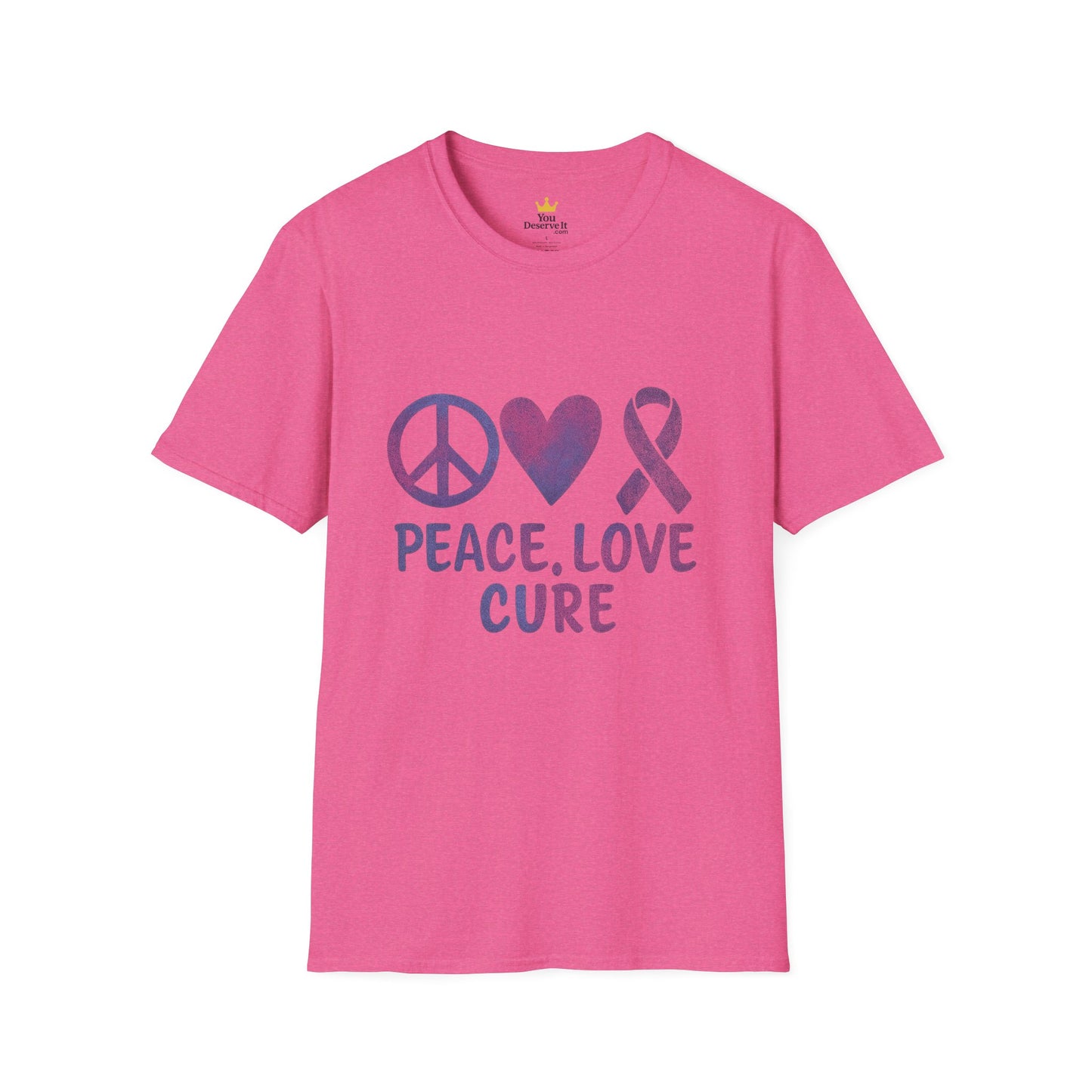 Peace Love Cure Shirt | Breast Cancer Awareness Tee | Support, Strength, and Hope