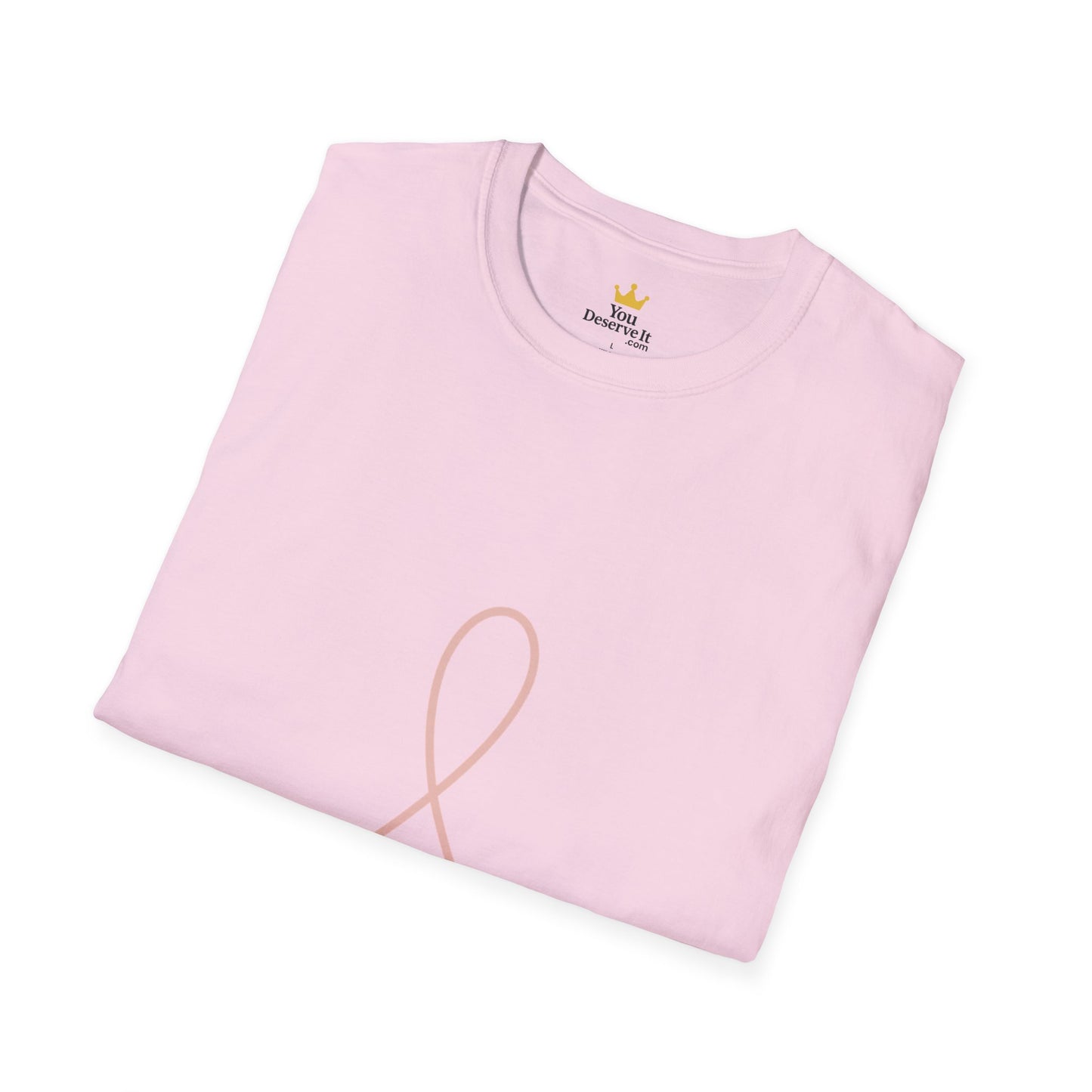 Minimalist Pink Ribbon Dot Shirt | Breast Cancer Awareness Tee with Subtle Symbol