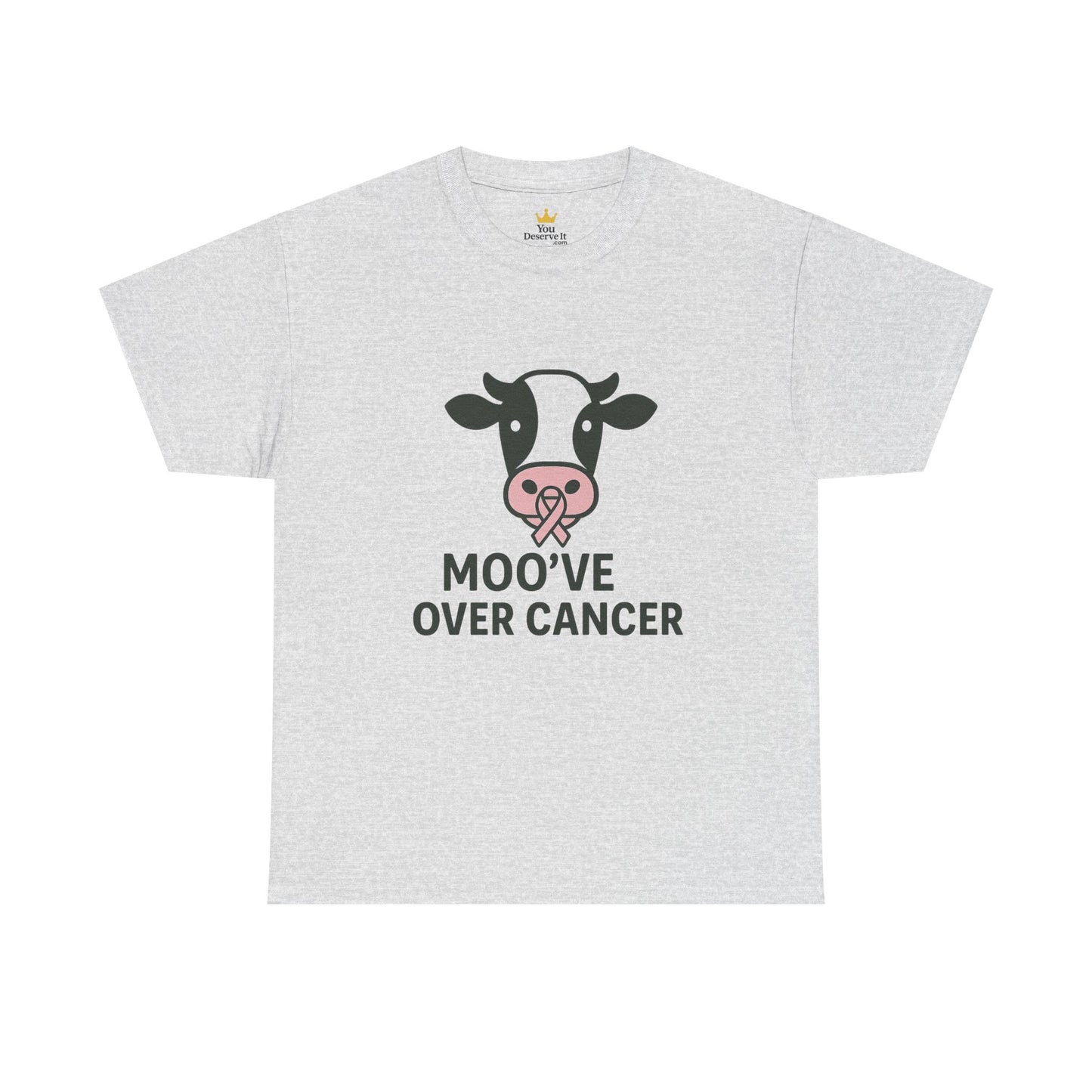 Moo've Over Cancer | Breast Cancer Awareness Cow Tee